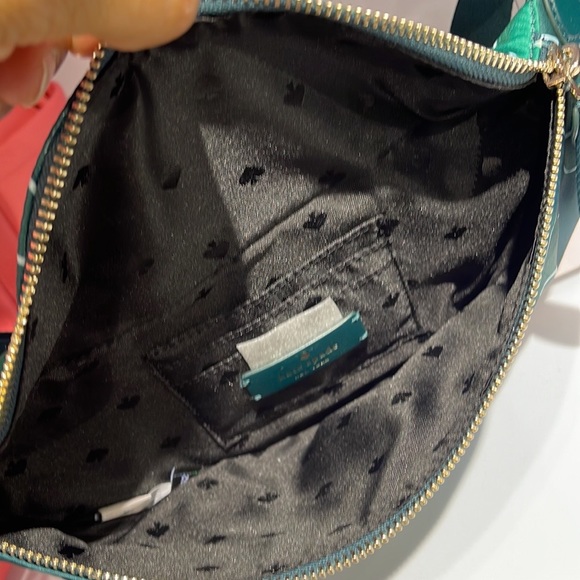 Kate Spade Chelsea Monstera Leaves Print Nylon Belt Bag Fanny Pack Green Multi - Picture 9 of 16